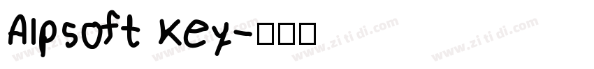 Alpsoft Key字体转换